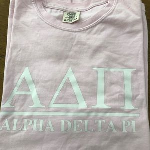 Comfort colors sorority t shirt (Alpha Delta Pi)